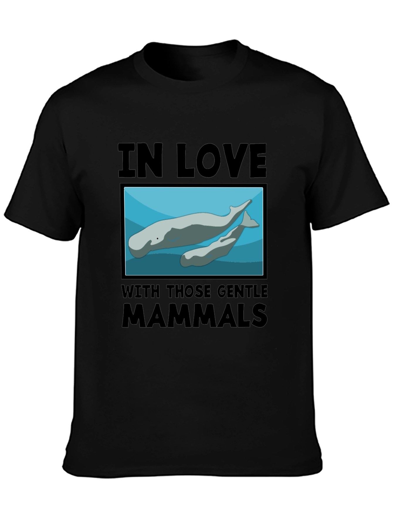 Gentle Mammals T-Shirt:  In Love with Manatees