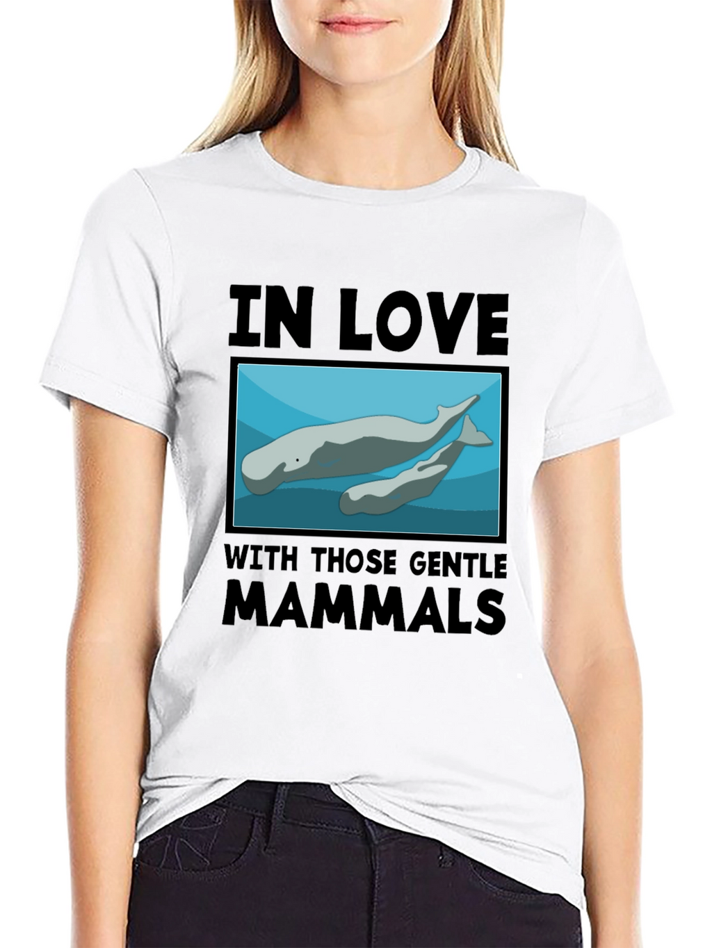 Gentle Mammals T-Shirt:  In Love with Manatees