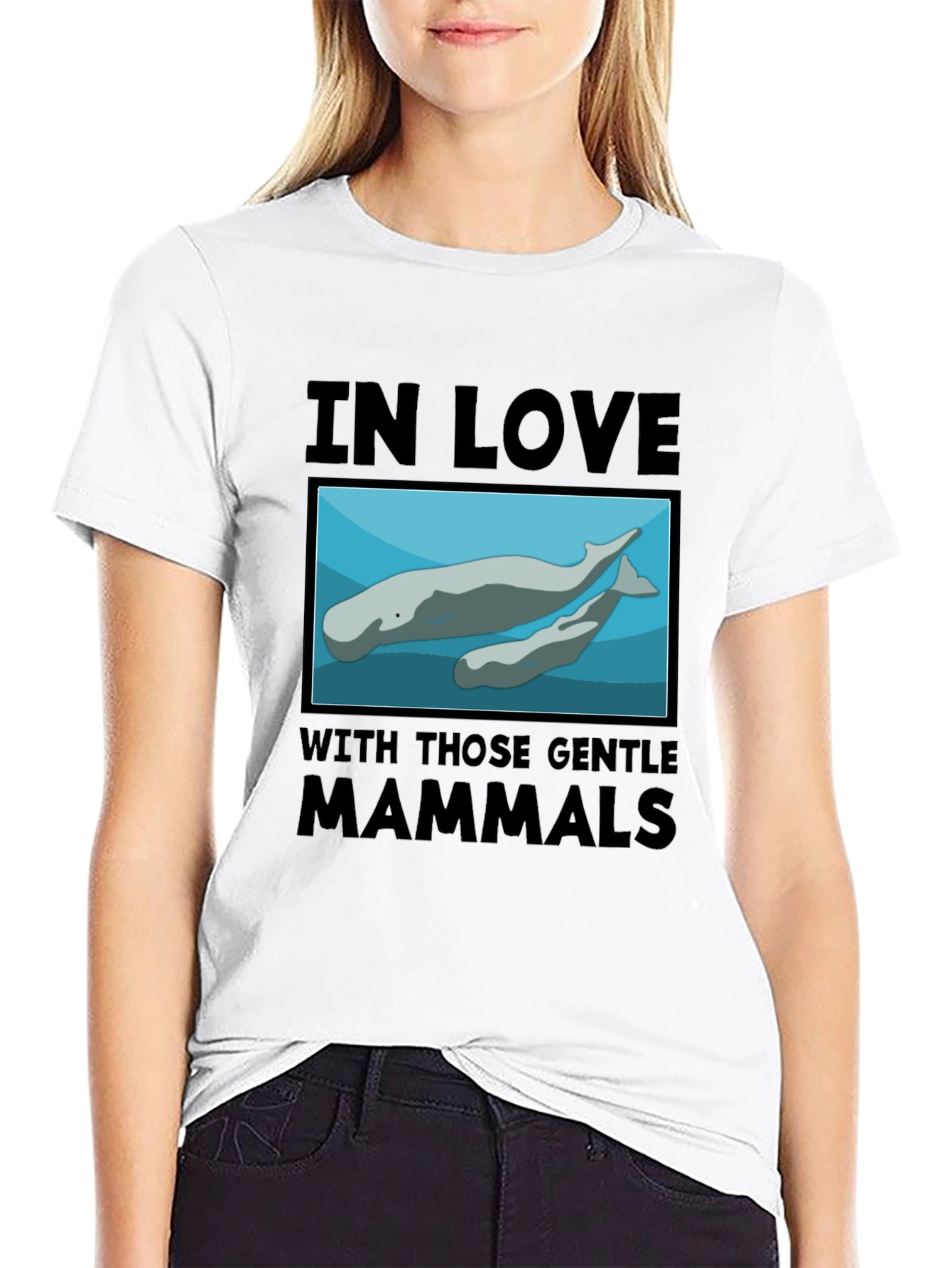 Gentle Mammals T-Shirt:  In Love with Manatees