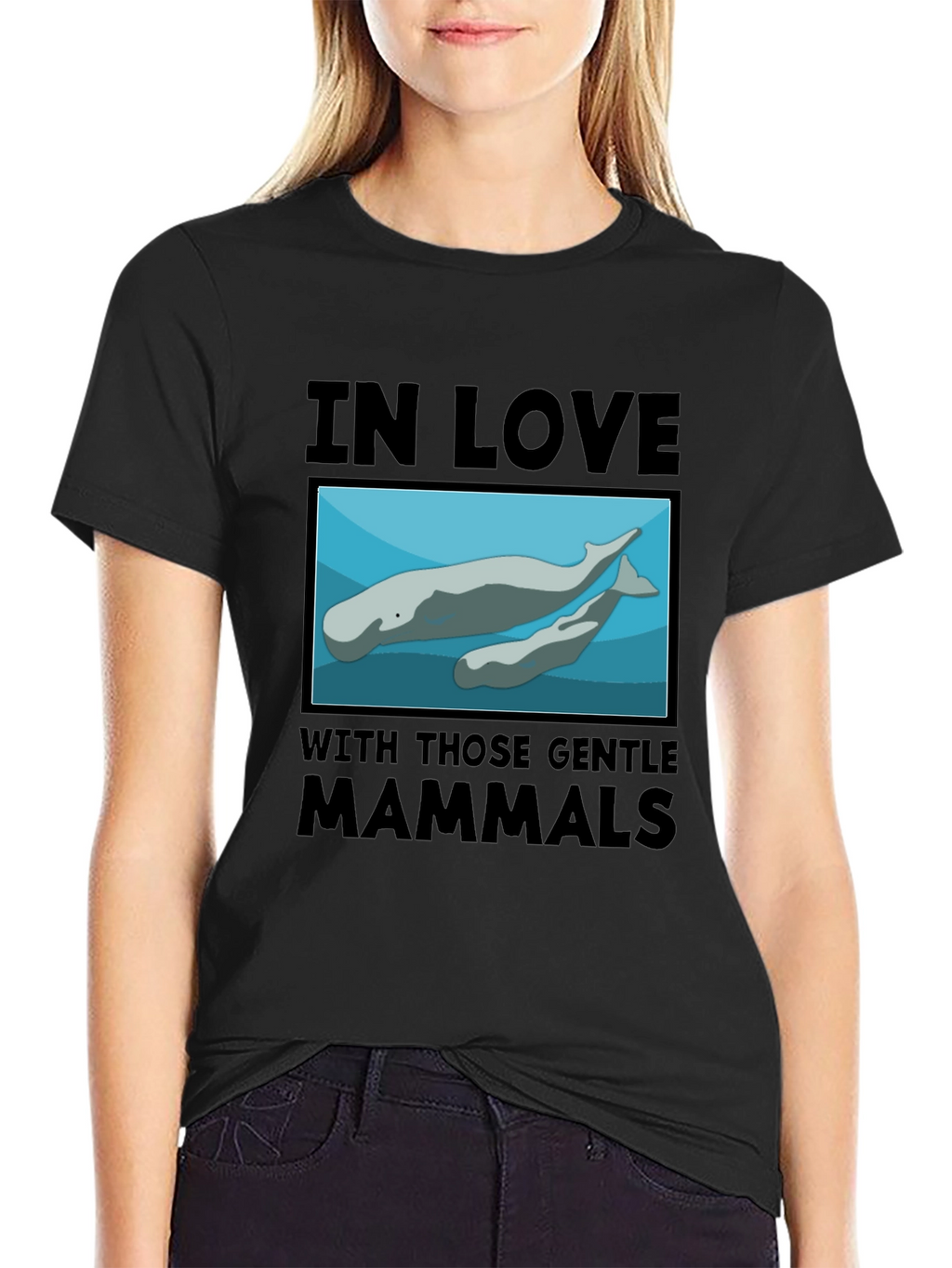 Gentle Mammals T-Shirt:  In Love with Manatees
