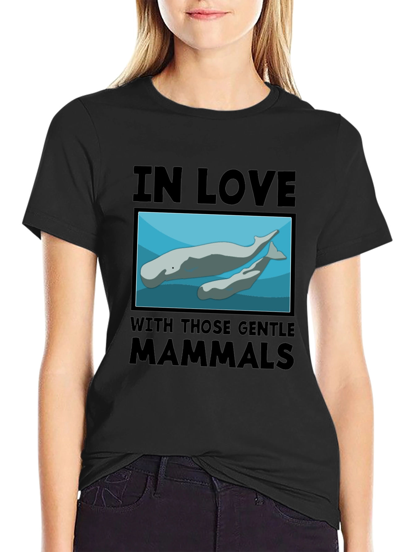 Gentle Mammals T-Shirt:  In Love with Manatees