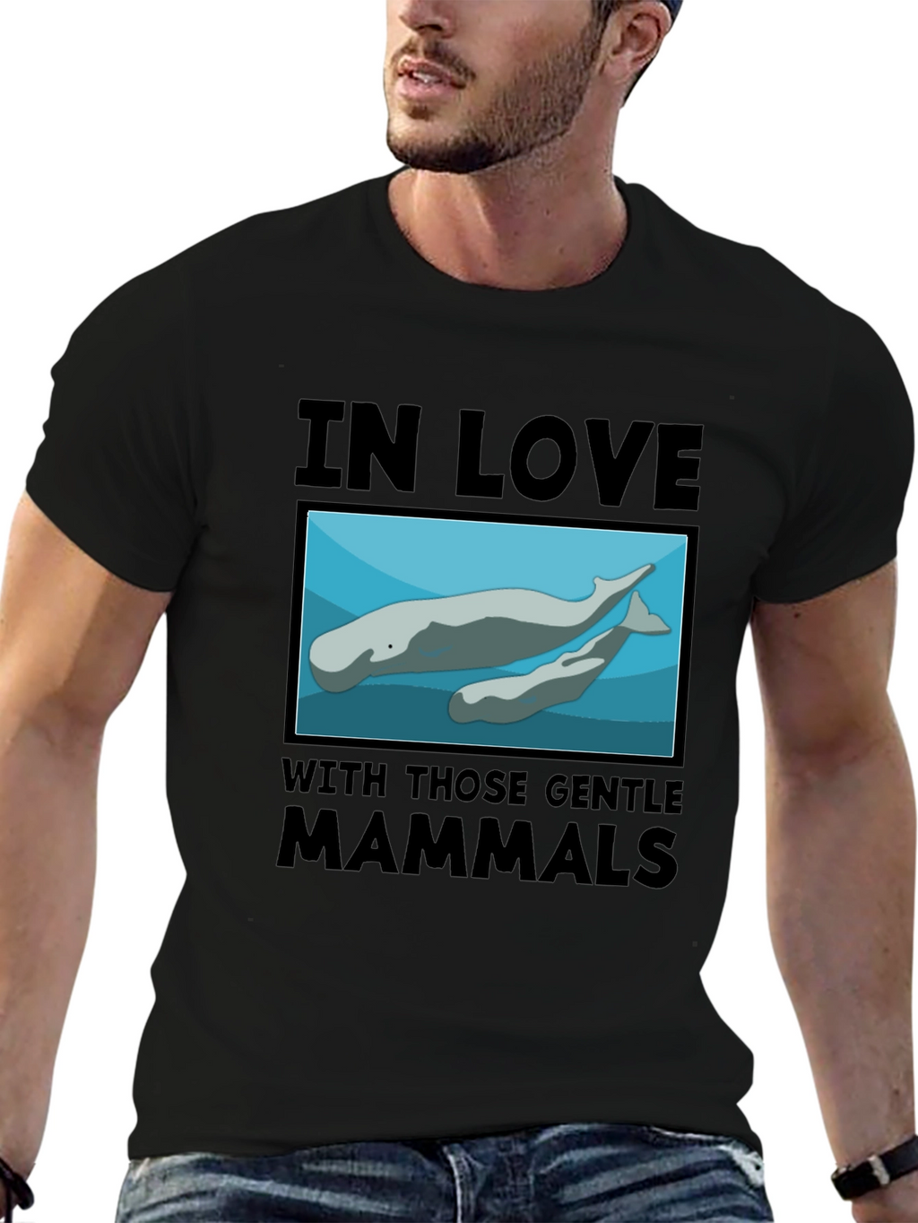 Gentle Mammals T-Shirt:  In Love with Manatees