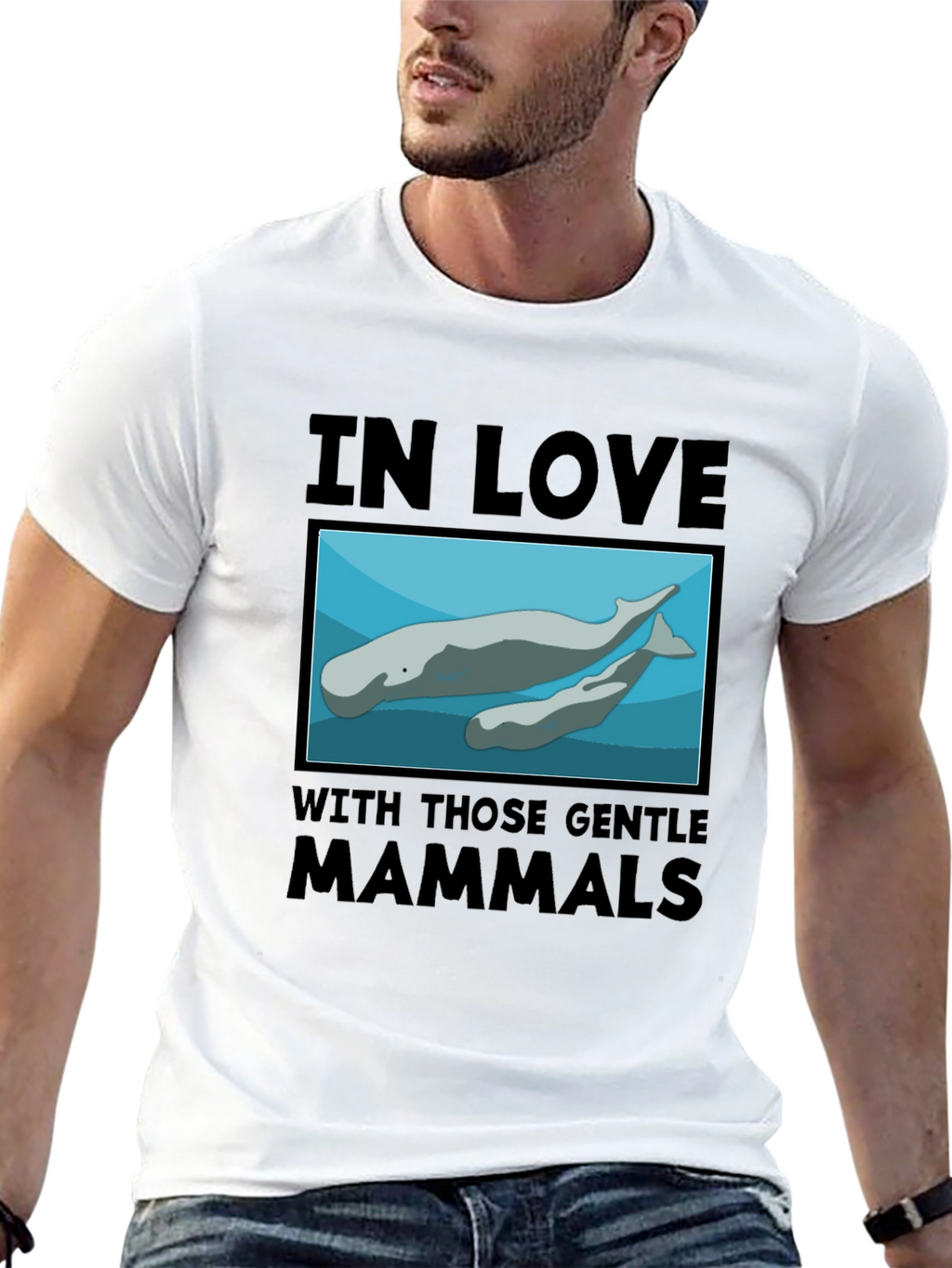 Gentle Mammals T-Shirt:  In Love with Manatees