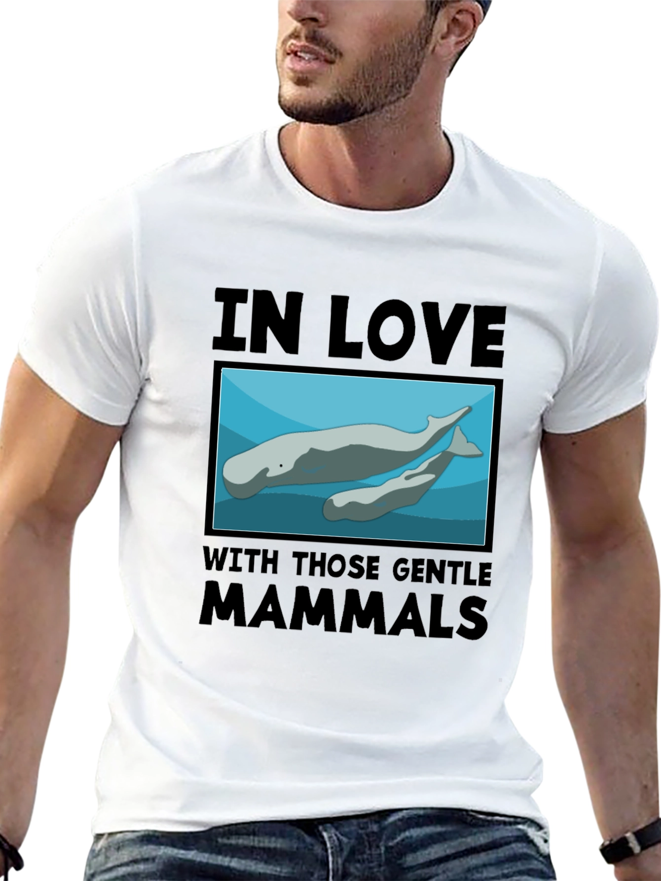Gentle Mammals T-Shirt:  In Love with Manatees