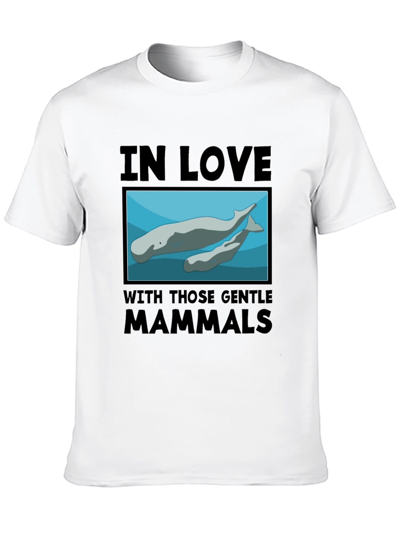 Gentle Mammals T-Shirt:  In Love with Manatees