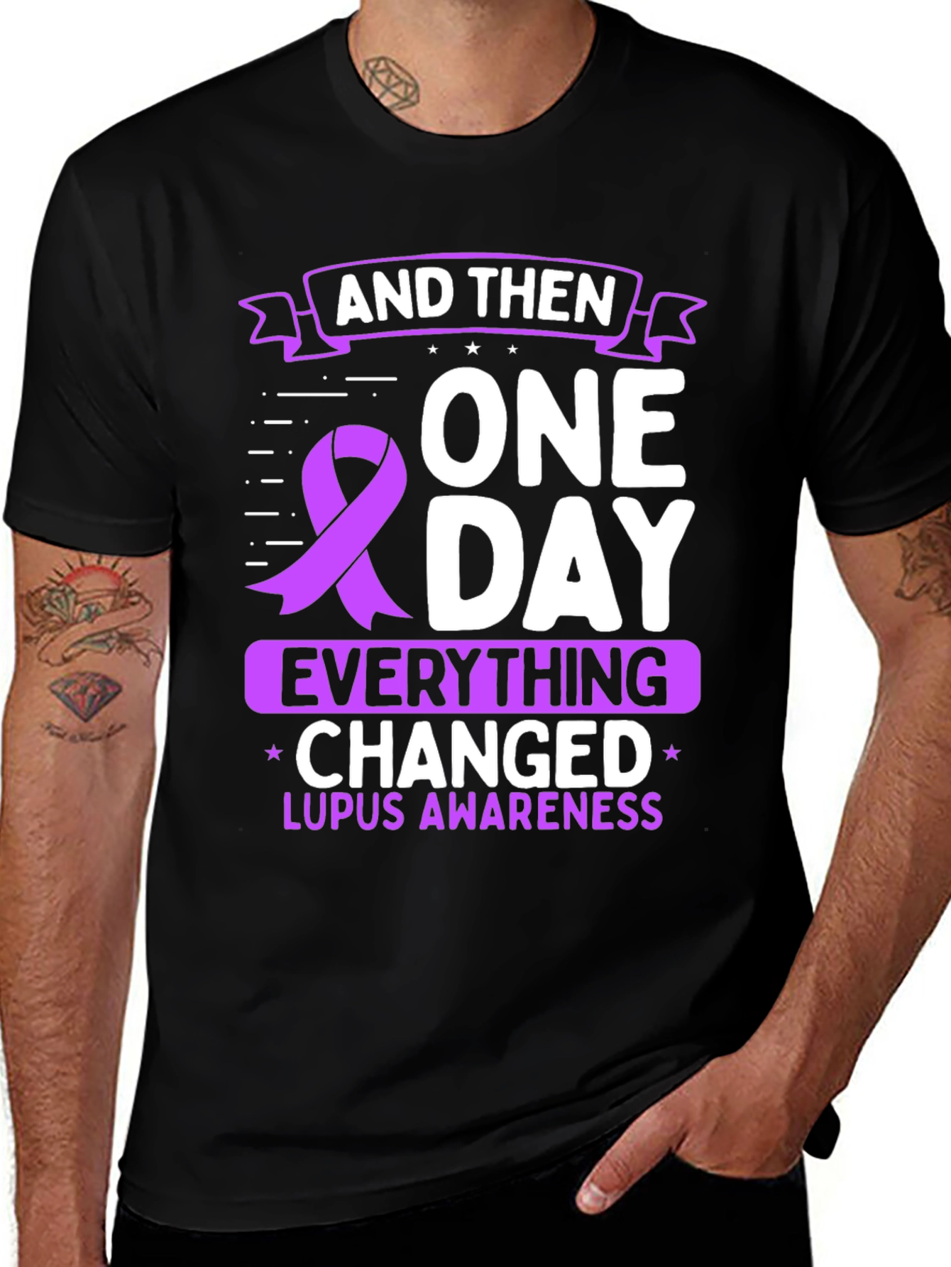 Lupus Awareness T-Shirt - And Then One Day Everything Changed