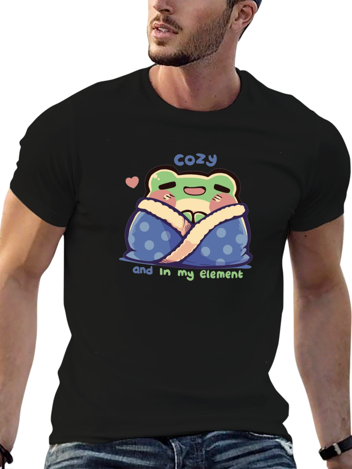 Cozy Frog T-Shirt - Cute Kawaii Style