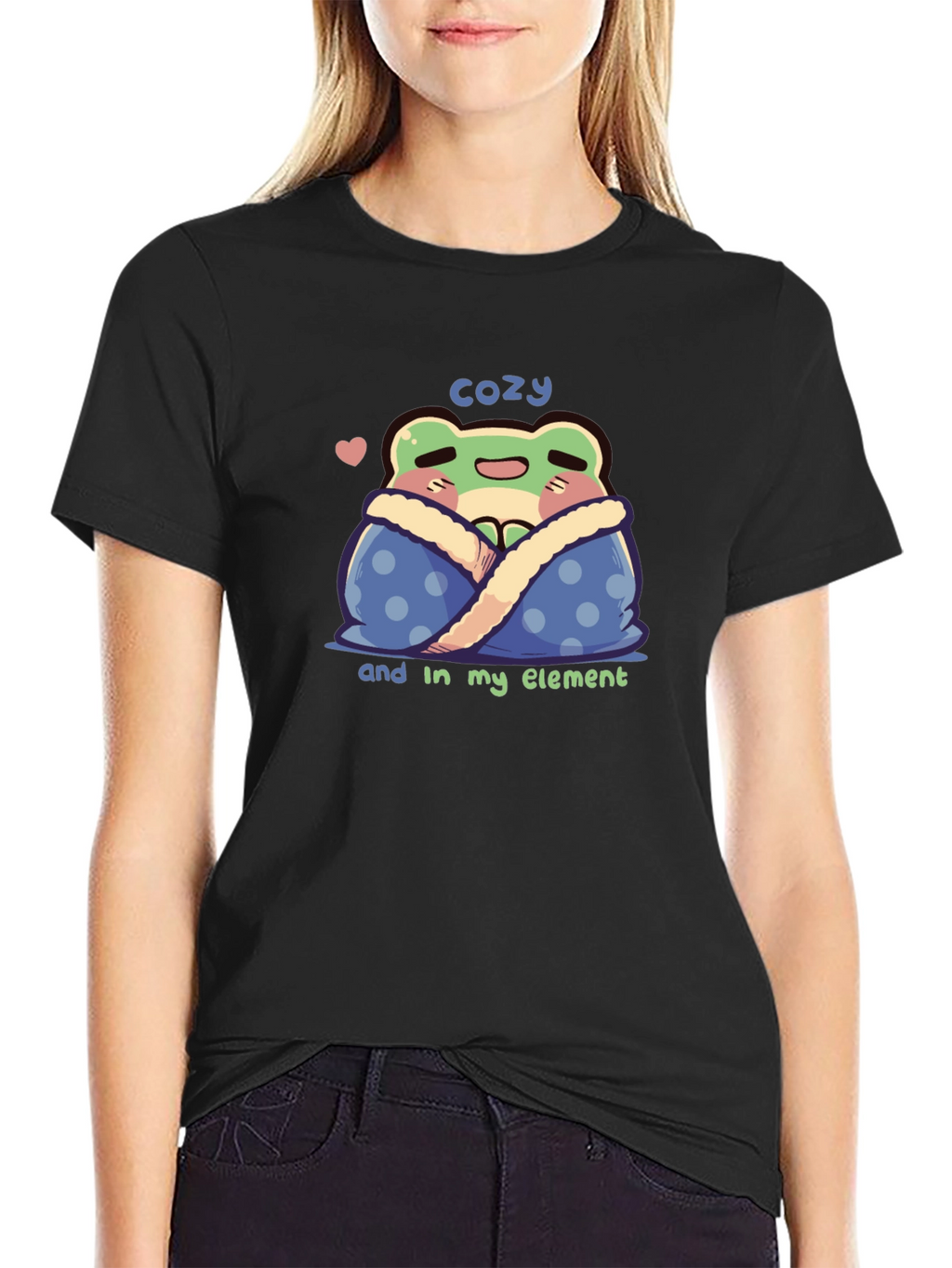 Cozy Frog T-Shirt - Cute Kawaii Style