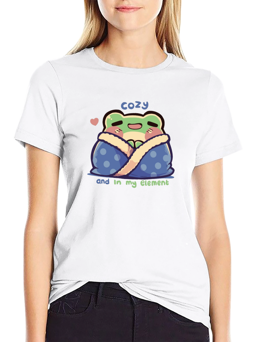 Cozy Frog T-Shirt - Cute Kawaii Style