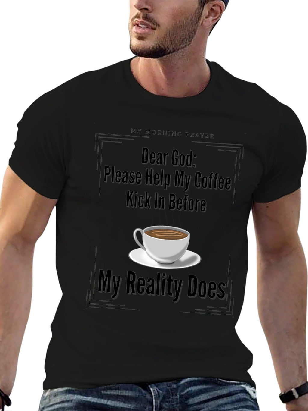 Coffee Prayer T-Shirt - Dear God Graphic Tee