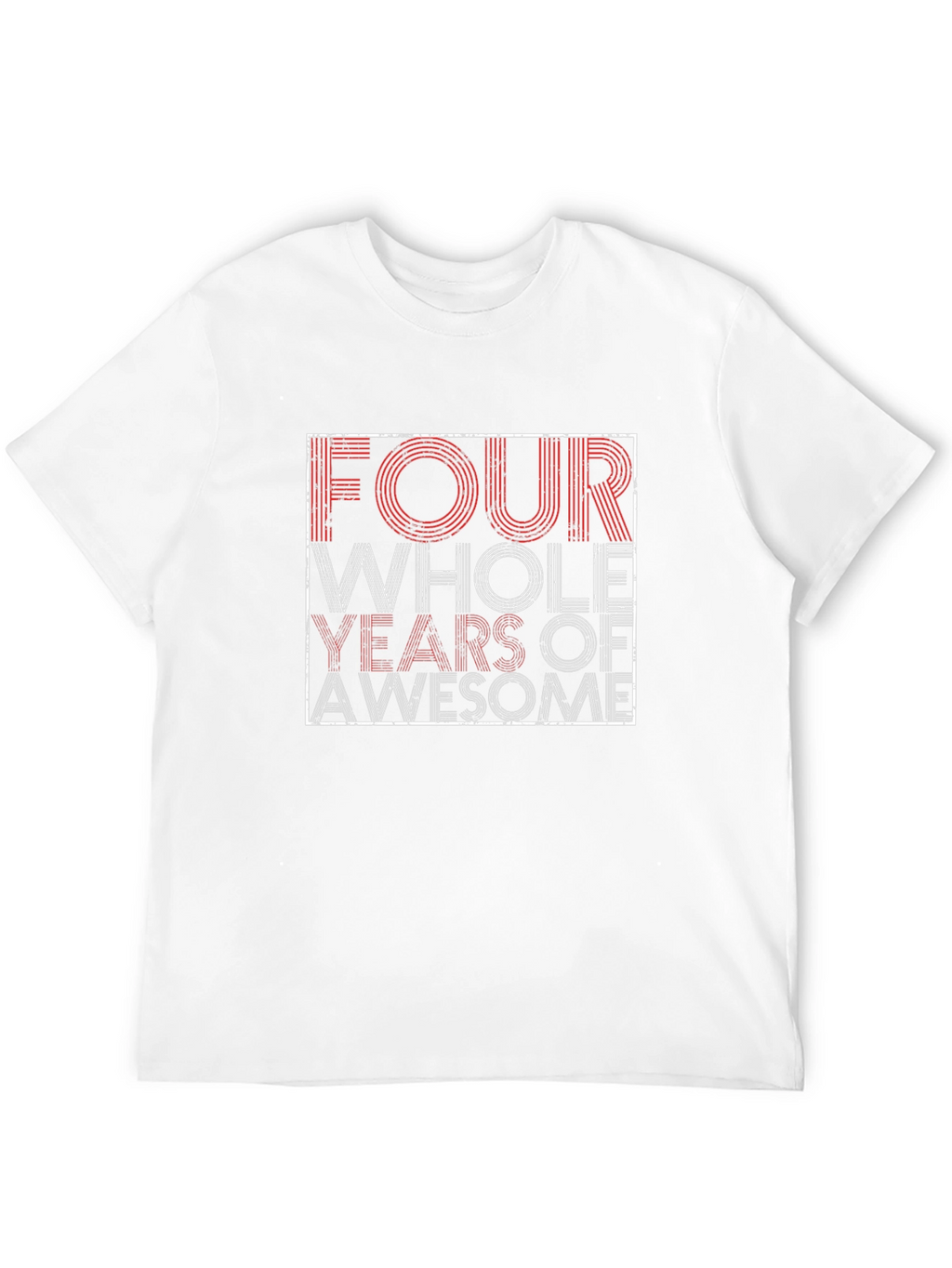 Four Years of Awesome Graphic Tee - Black