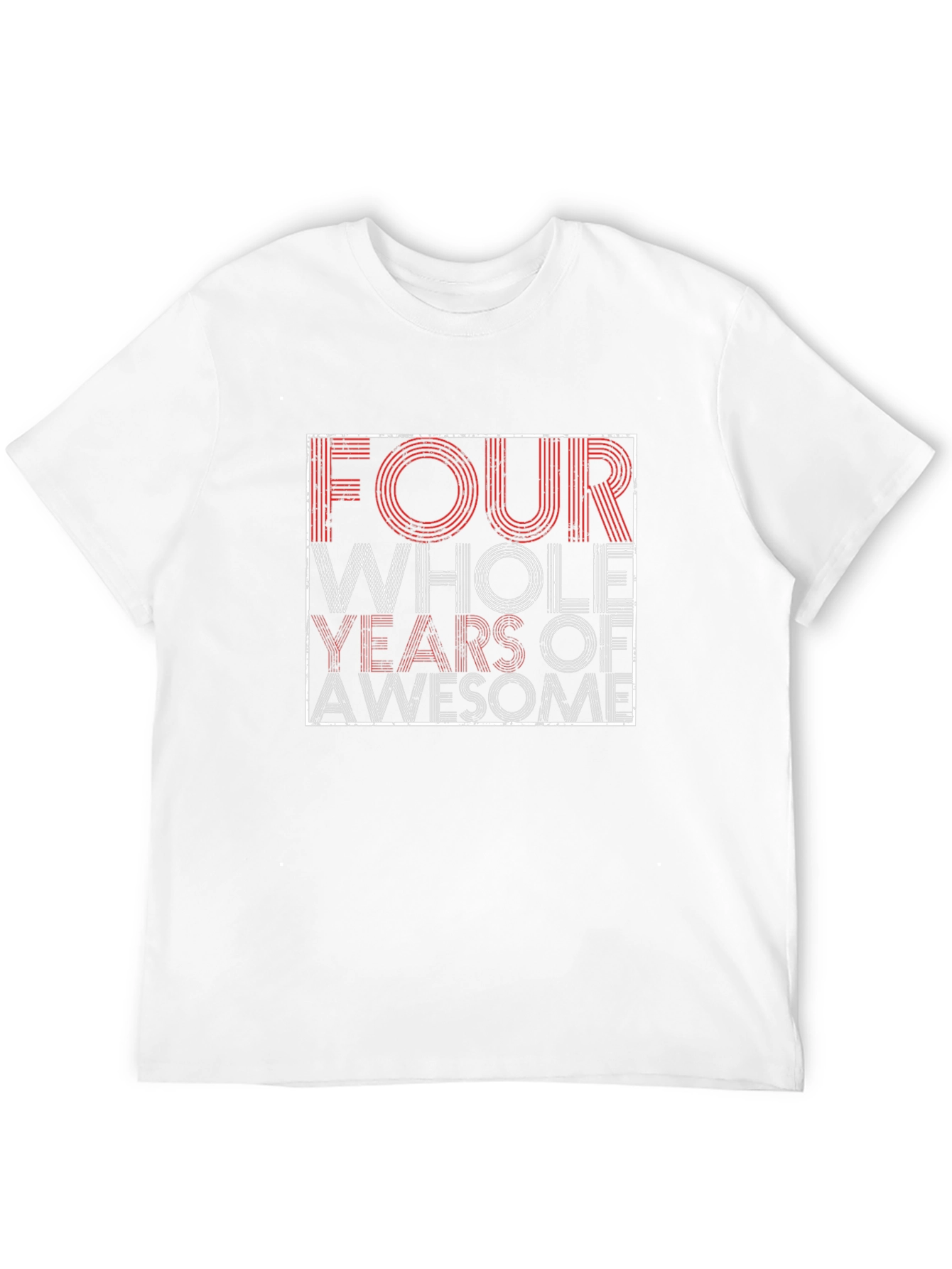 Four Years of Awesome Graphic Tee - Black