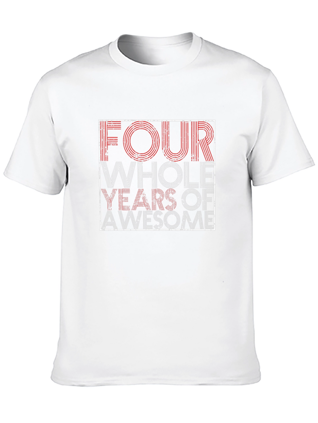 Four Years of Awesome Graphic Tee - Black
