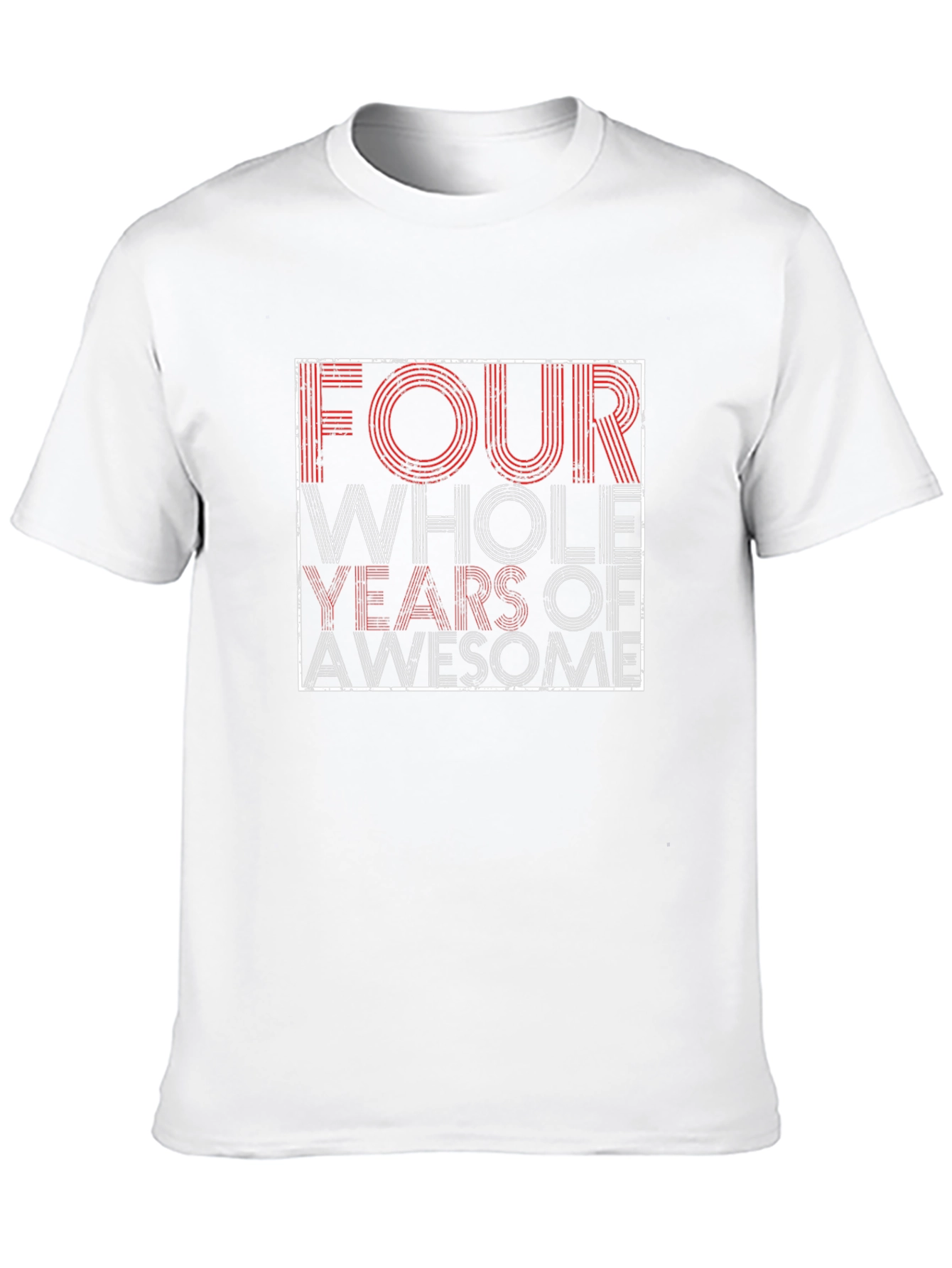 Four Years of Awesome Graphic Tee - Black