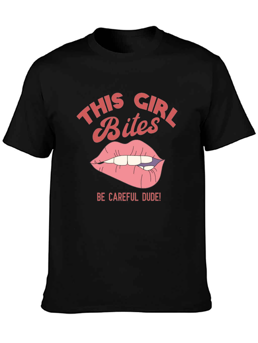 This Girl Bites Graphic T-Shirt - Caution Advised!