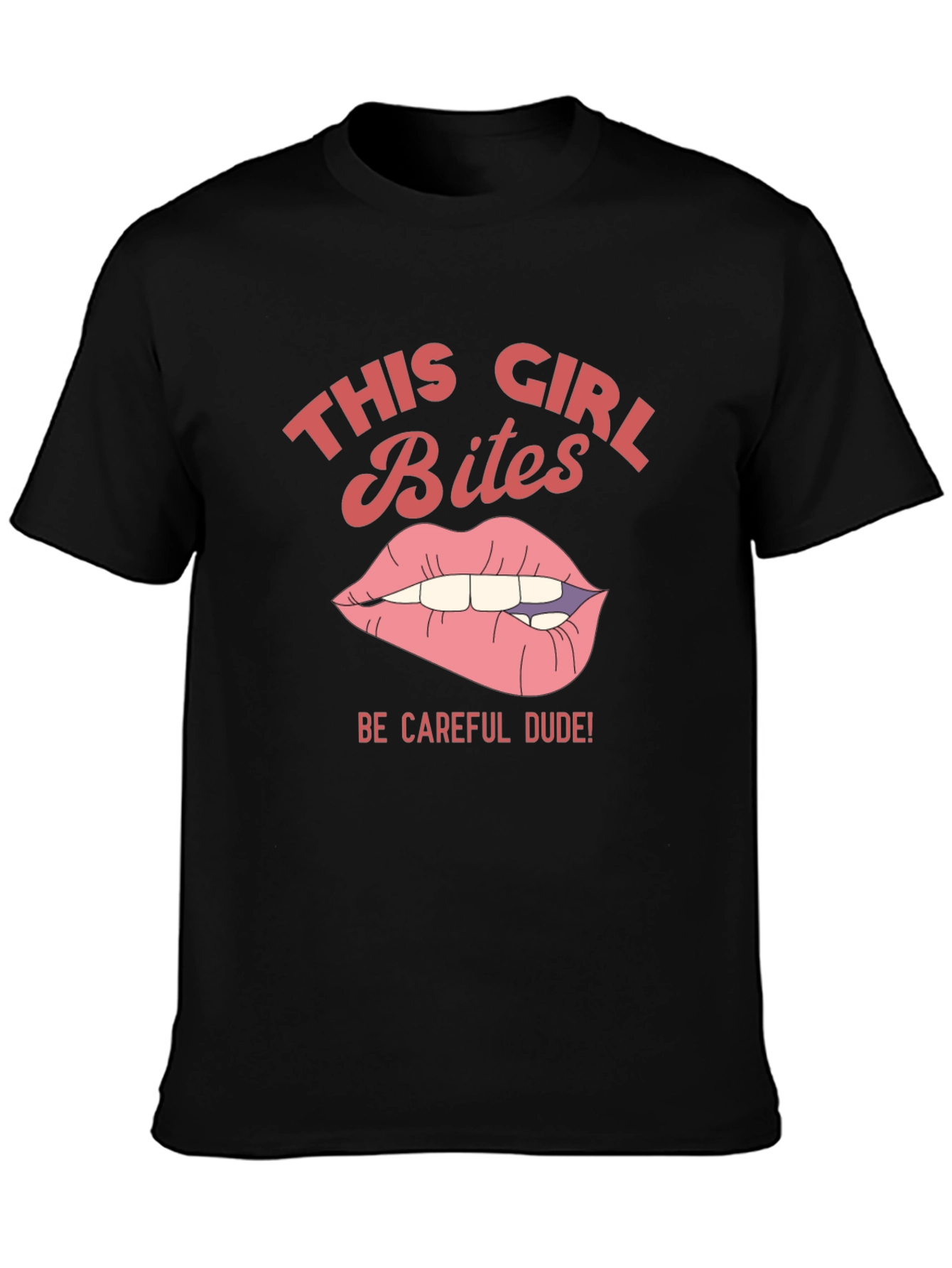 This Girl Bites Graphic T-Shirt - Caution Advised!