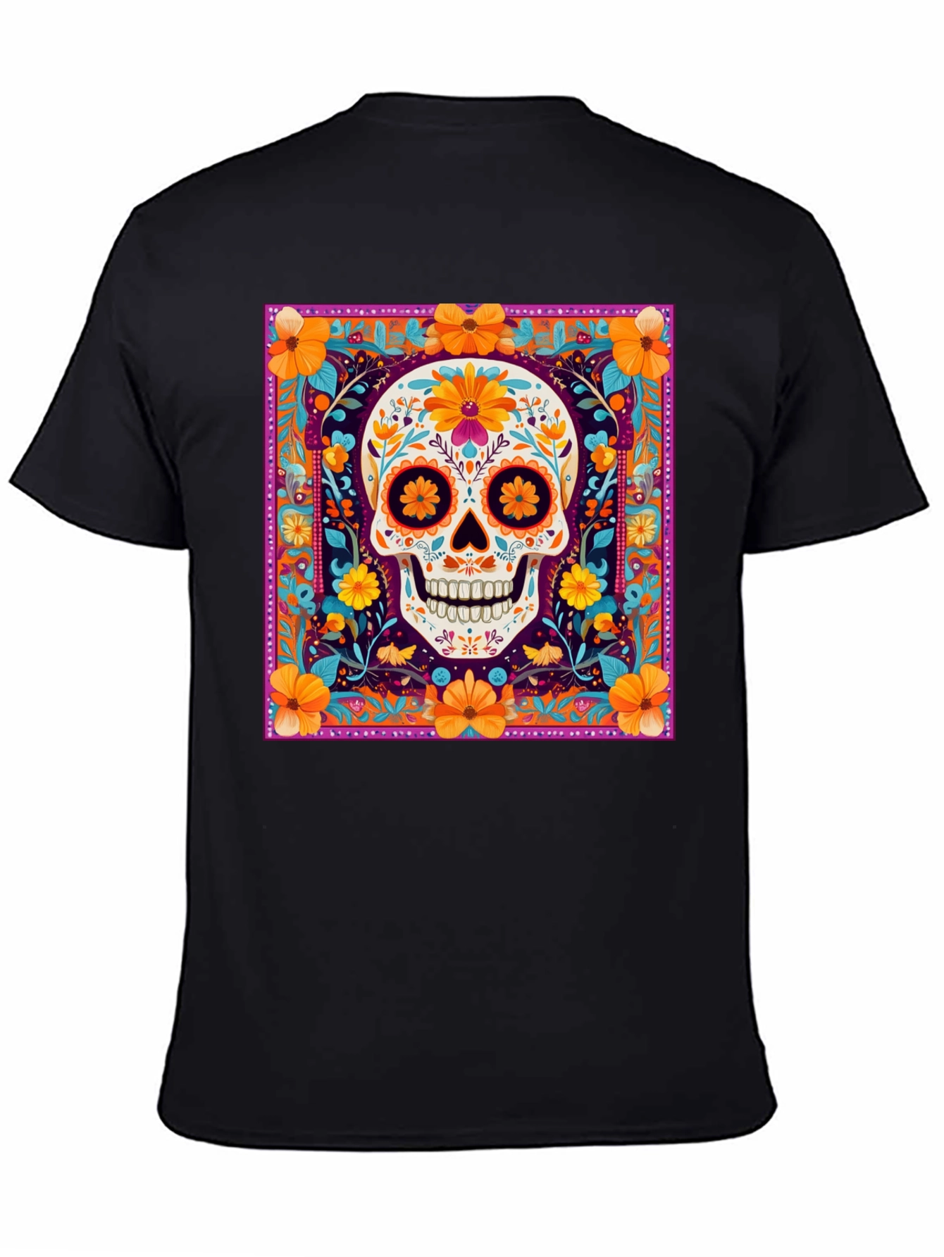 Sugar Skull T-Shirt - Day of the Dead Graphic Tee