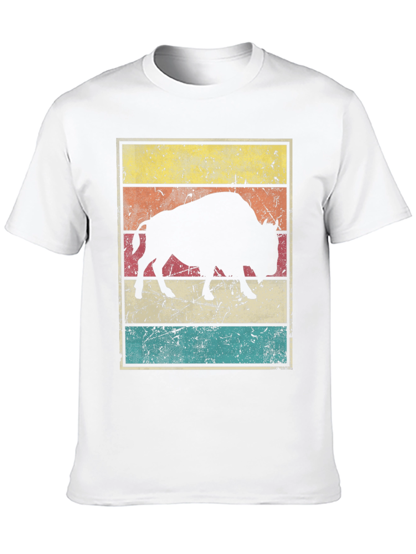Retro Bison Graphic Tee - Stylish Vintage T-Shirt