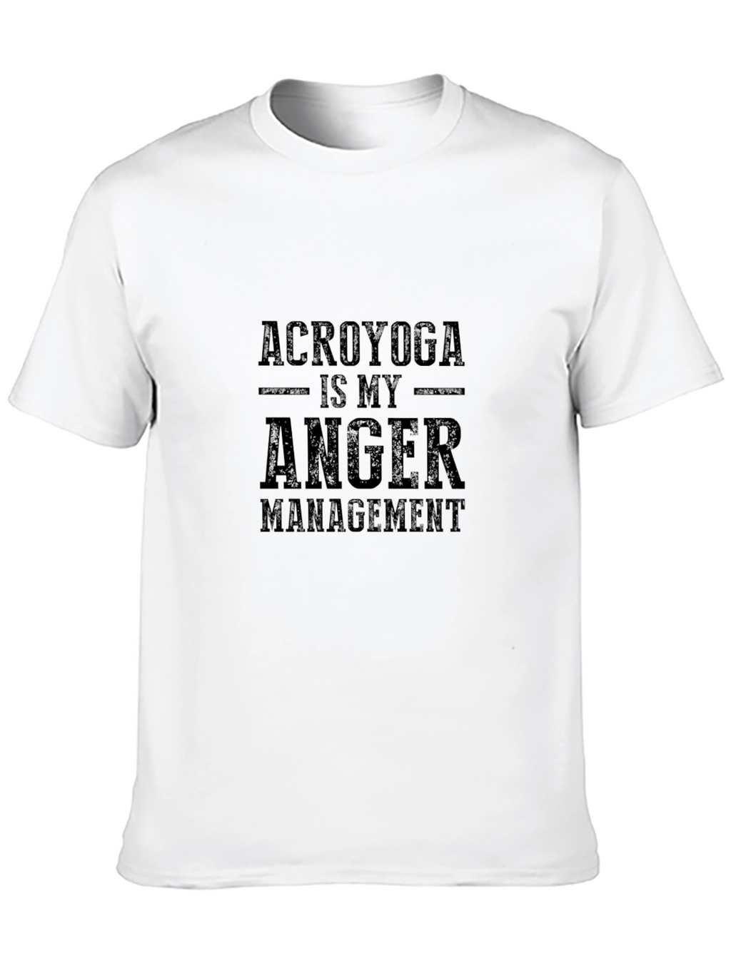 AcroYoga Anger Management Black T-Shirt