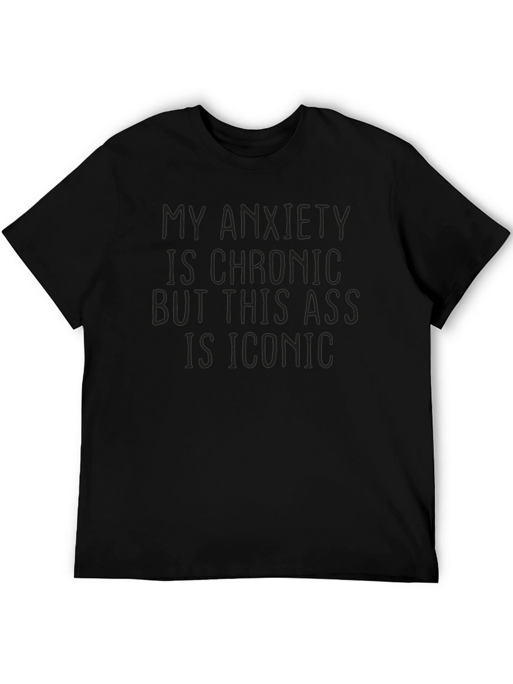 Anxiety Chronic Iconic Graphic T-Shirt