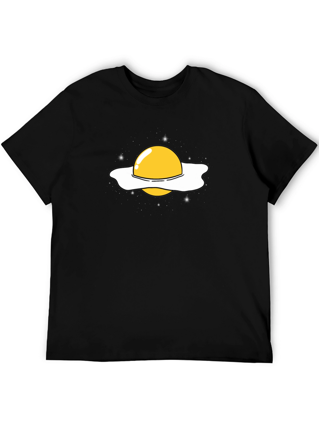 Fried Egg Planet Graphic Tee - Black T-Shirt