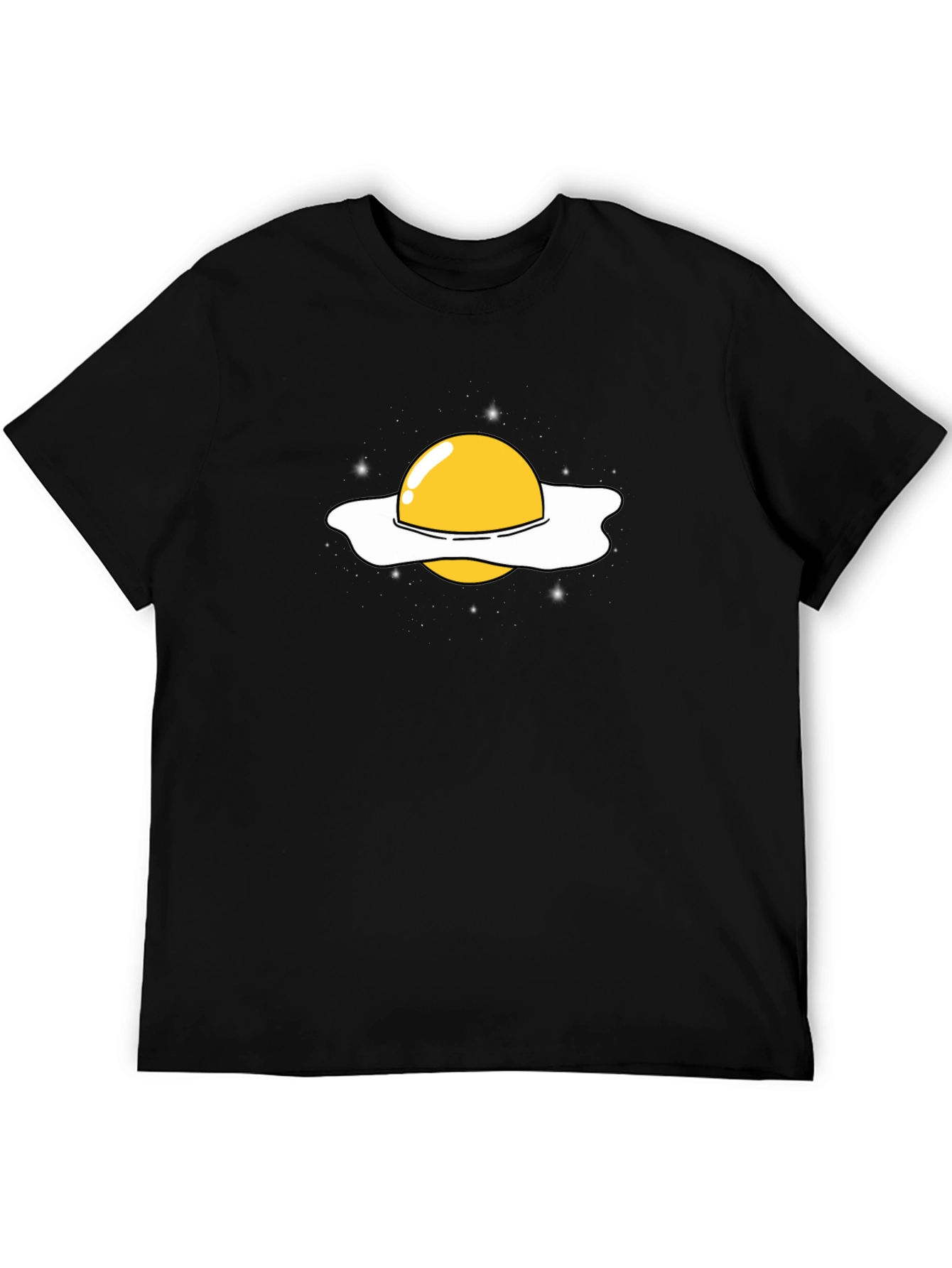 Fried Egg Planet Graphic Tee - Black T-Shirt