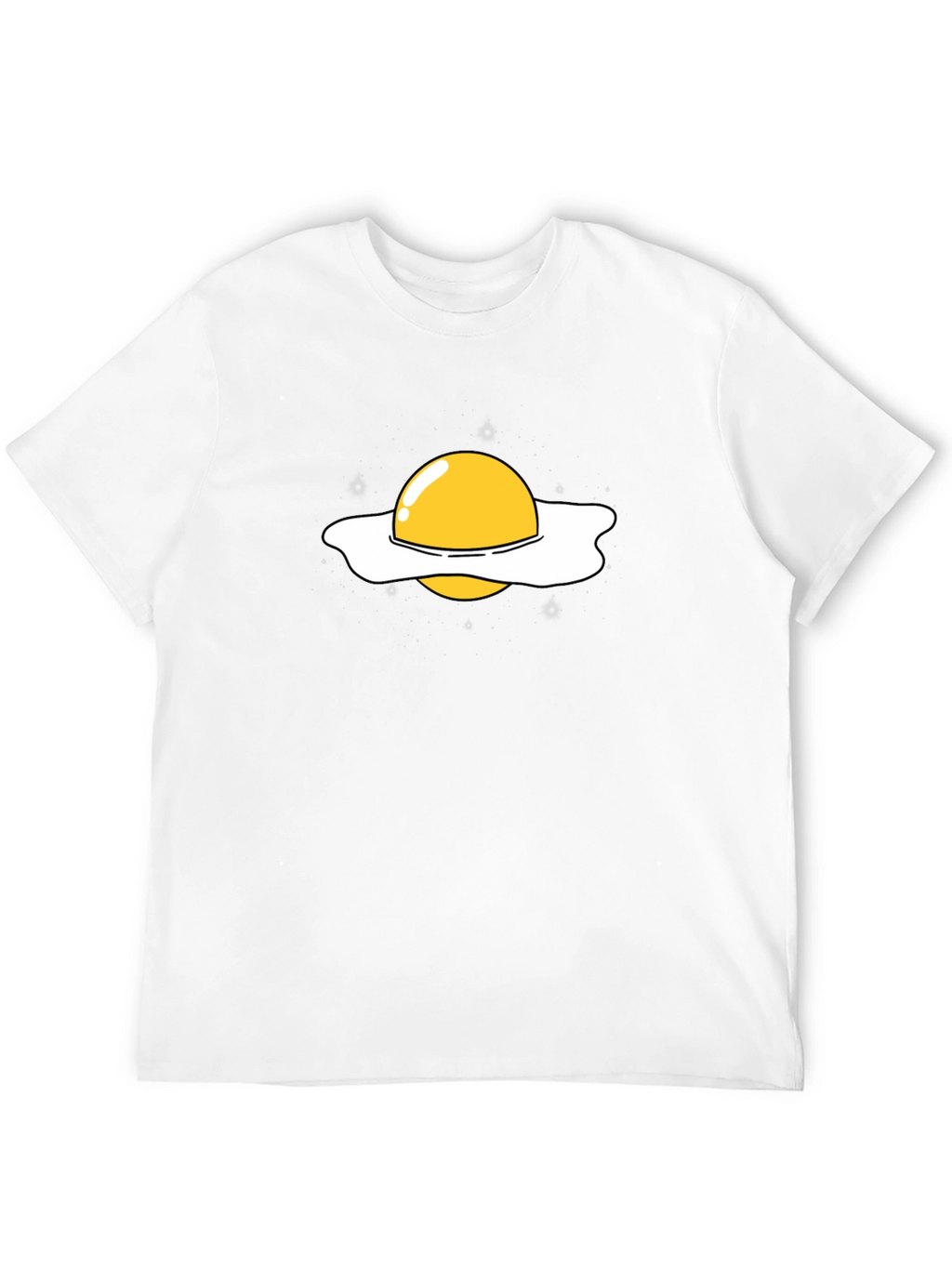 Fried Egg Planet Graphic Tee - Black T-Shirt