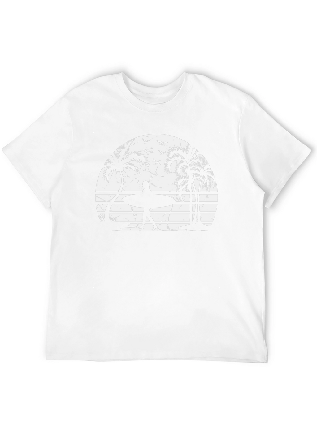 Retro Sunset Surfer Graphic T-Shirt