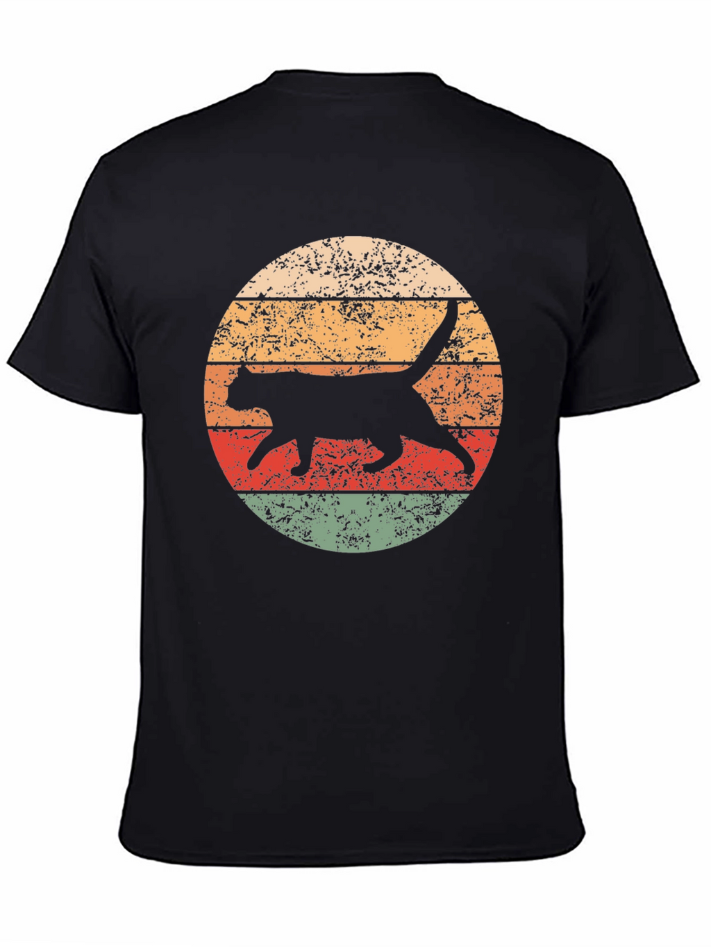 Retro Cat Graphic T-Shirt - Cool Feline Design