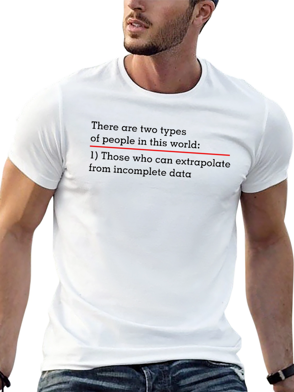 Extrapolate Humor T-Shirt - Black Novelty Tee