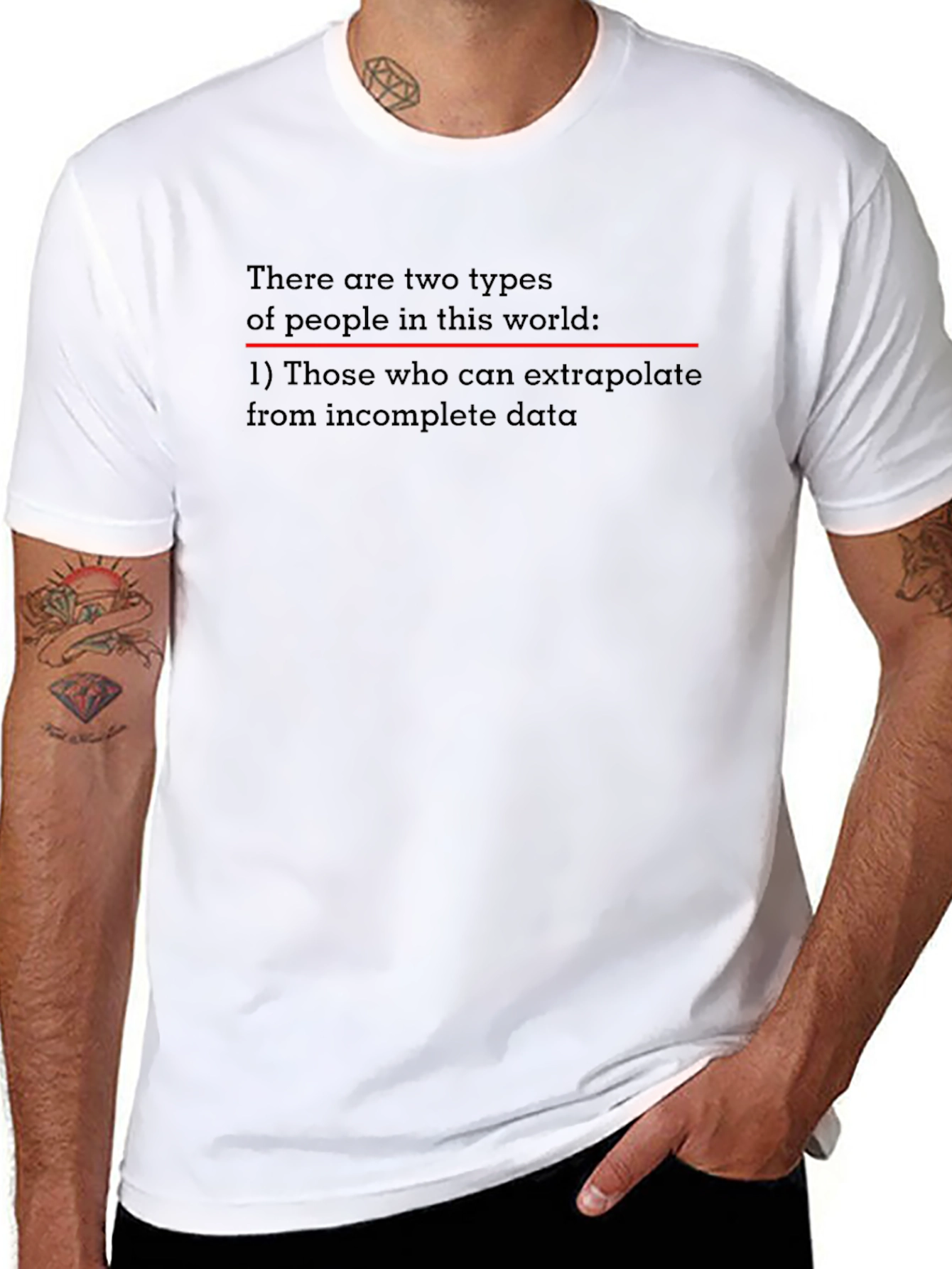 Extrapolate Humor T-Shirt - Black Novelty Tee