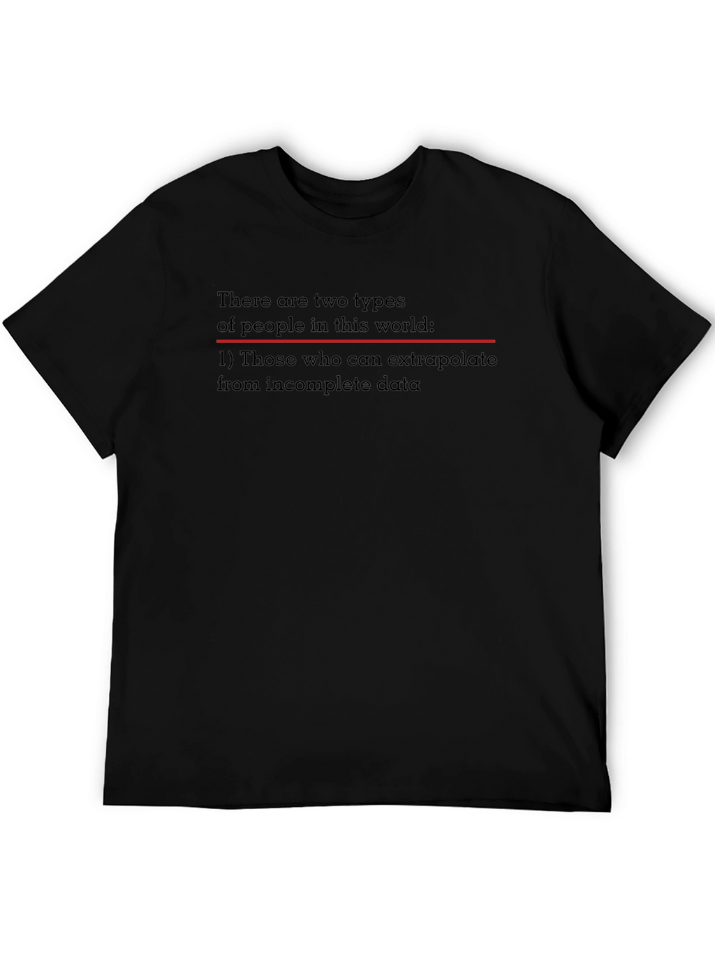 Extrapolate Humor T-Shirt - Black Novelty Tee