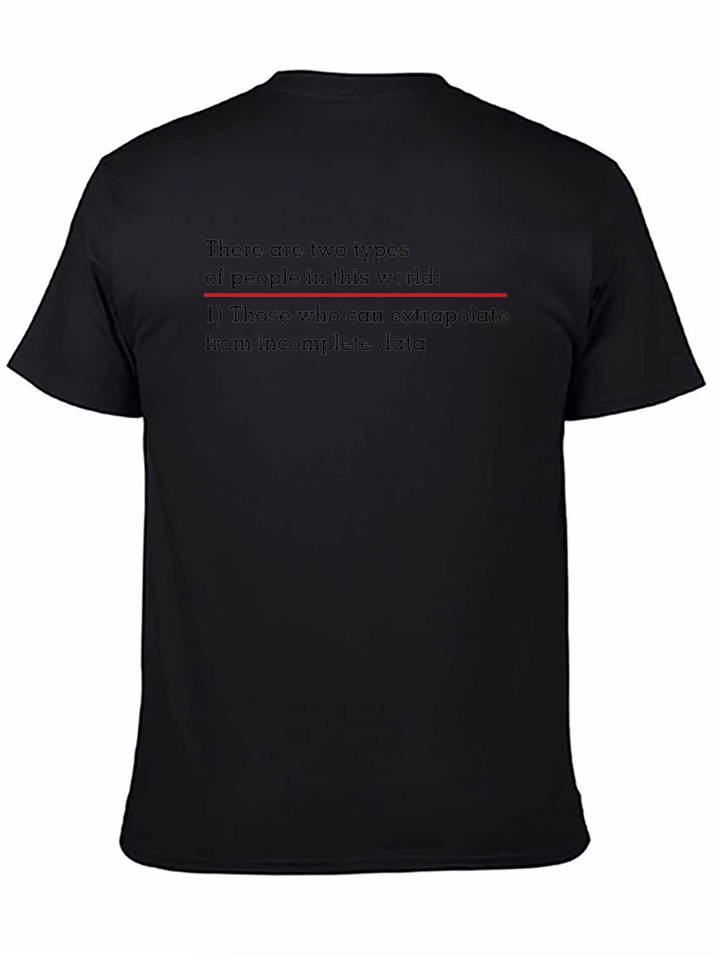 Extrapolate Humor T-Shirt - Black Novelty Tee