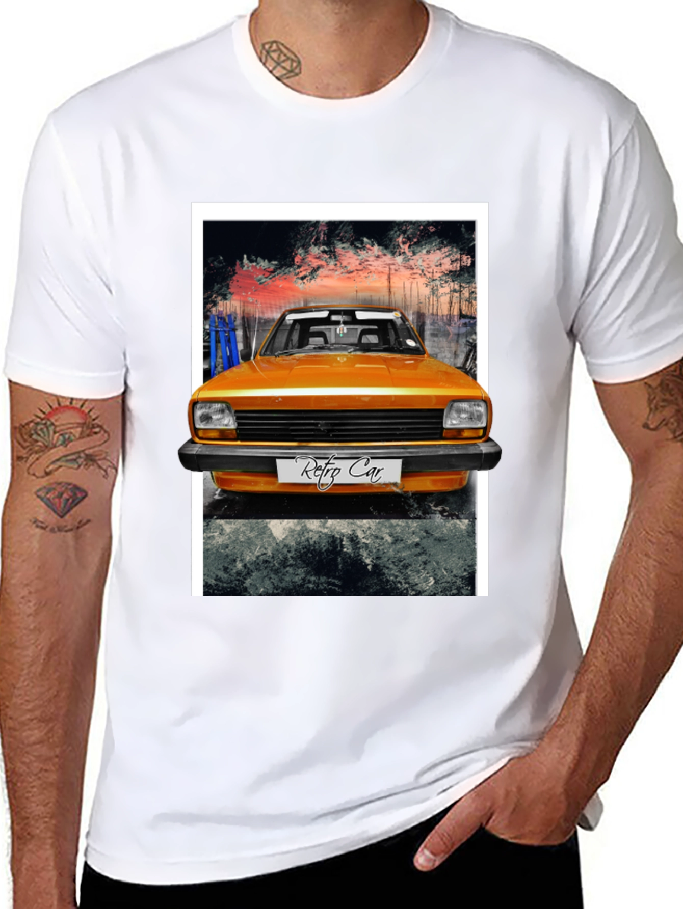 Retro Car Graphic T-Shirt - Cool Vintage Style