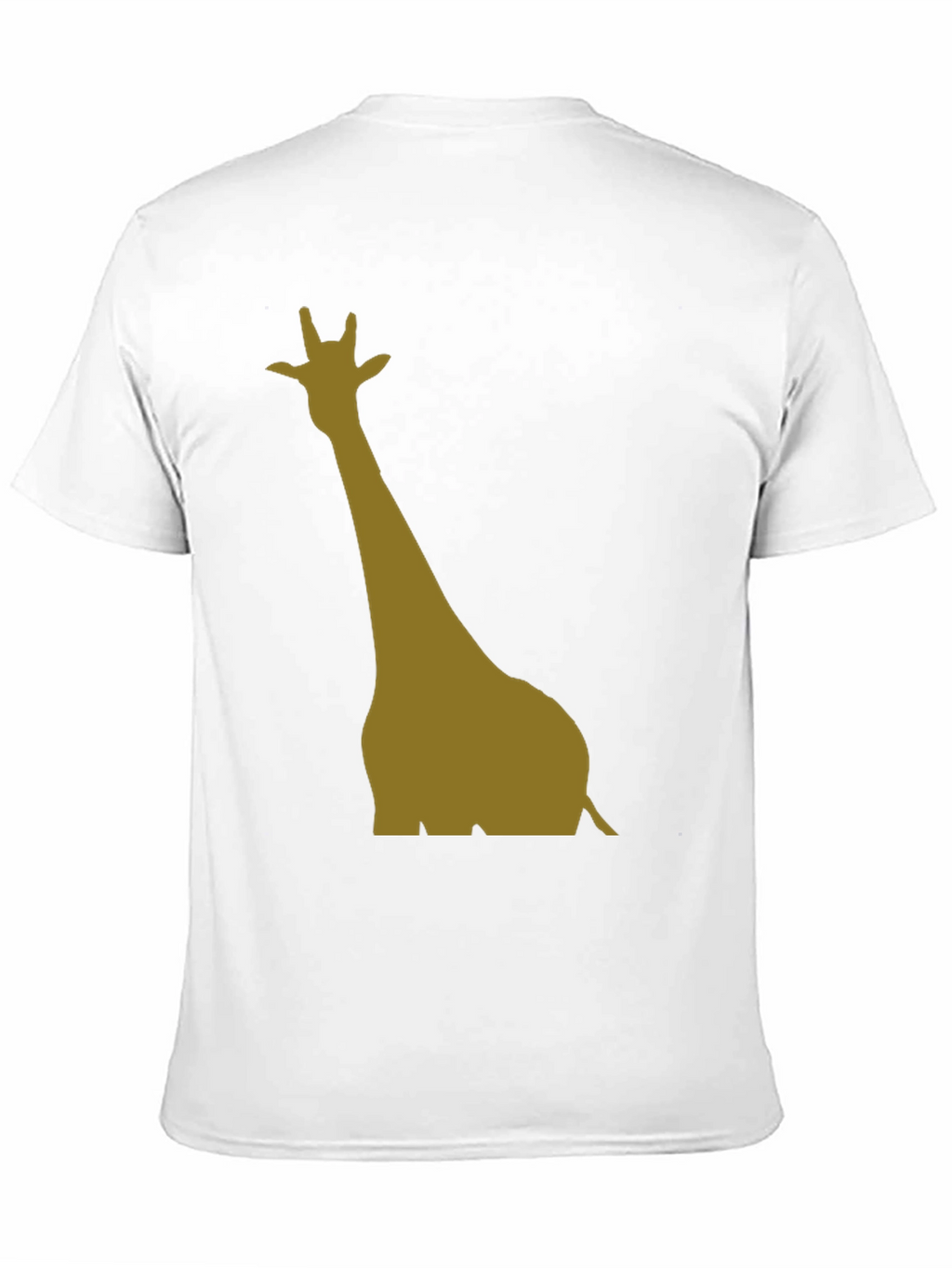 Giraffe Silhouette Black T-Shirt