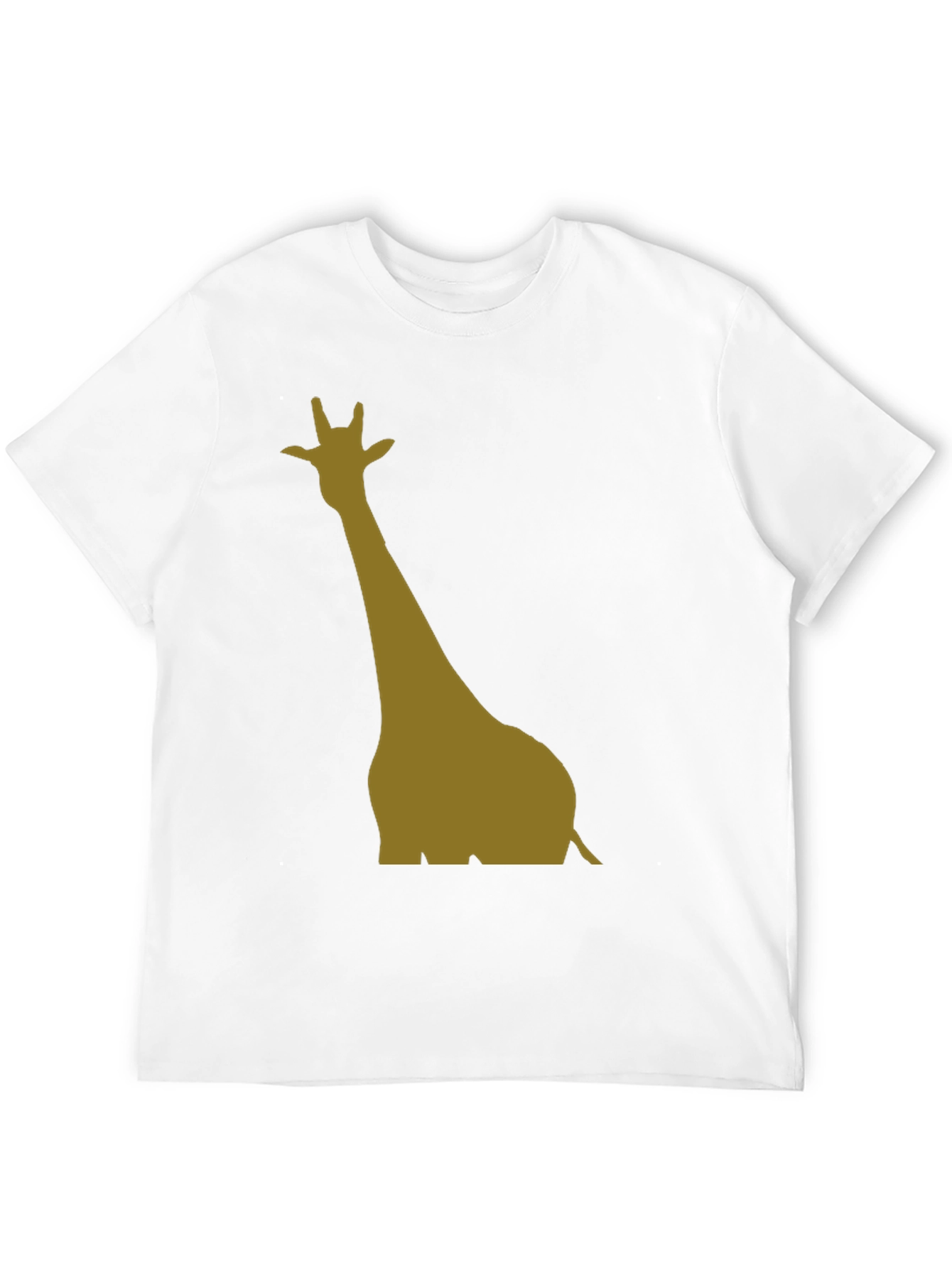 Giraffe Silhouette Black T-Shirt
