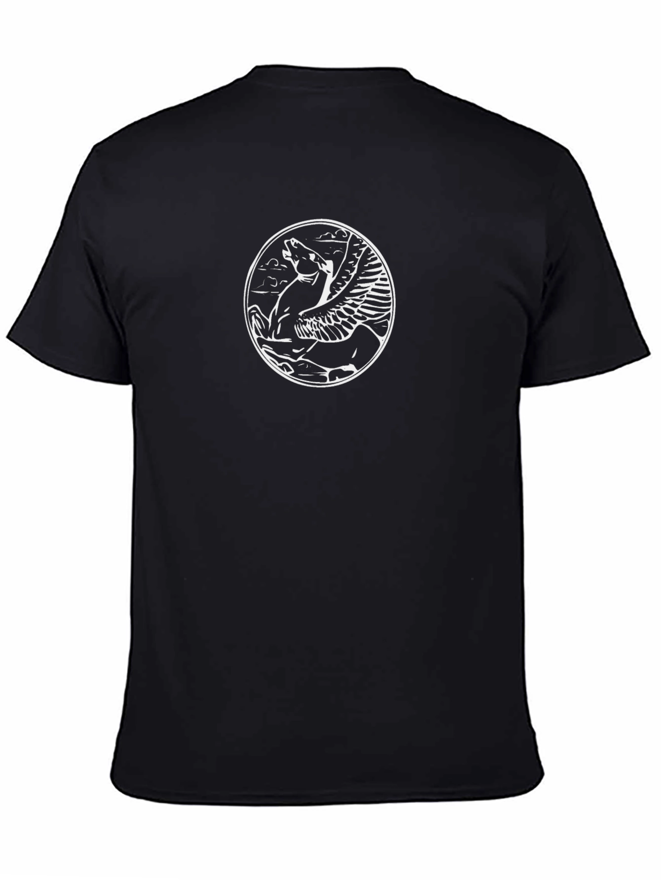 Pegasus Graphic Black T-Shirt