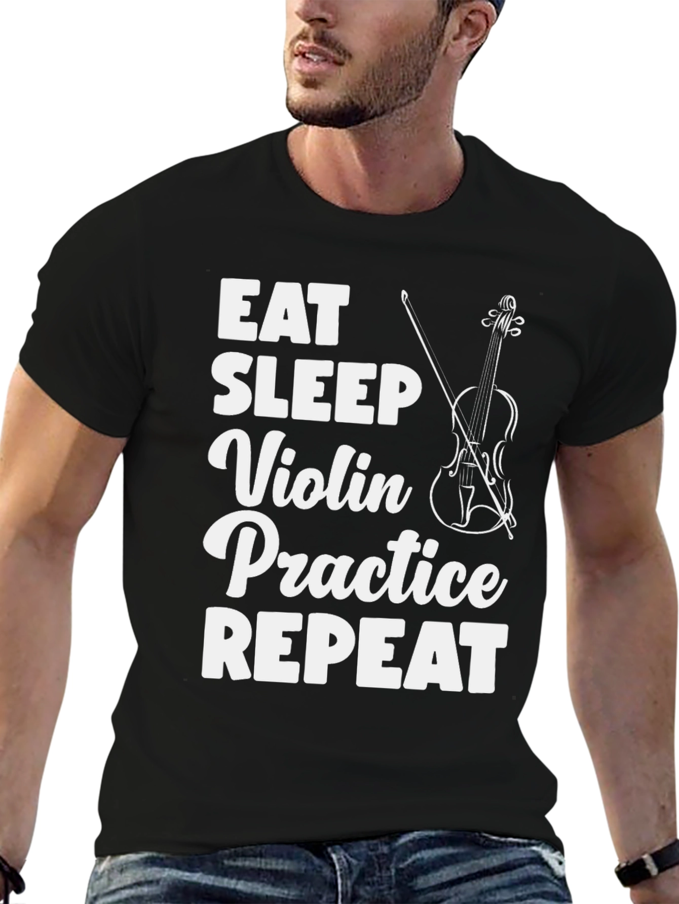 Eat Sleep Violin Practice T-Shirt Musician Gift