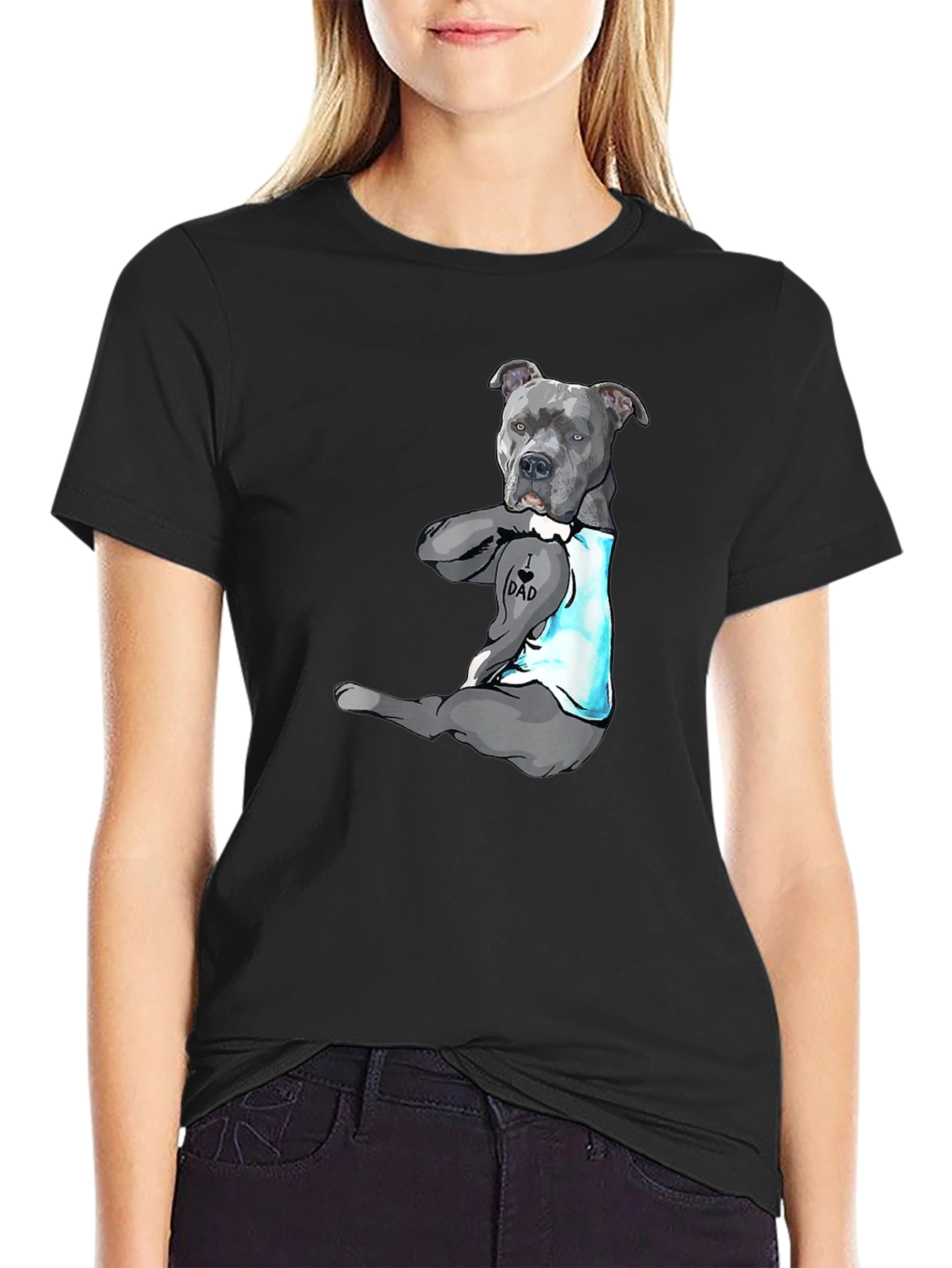 I Heart Dad Dog Graphic Tee