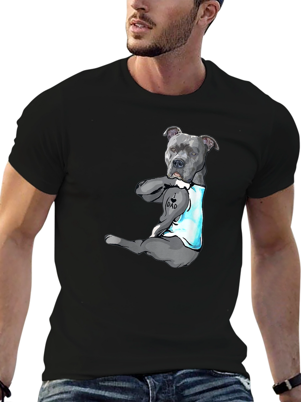 I Heart Dad Dog Graphic Tee