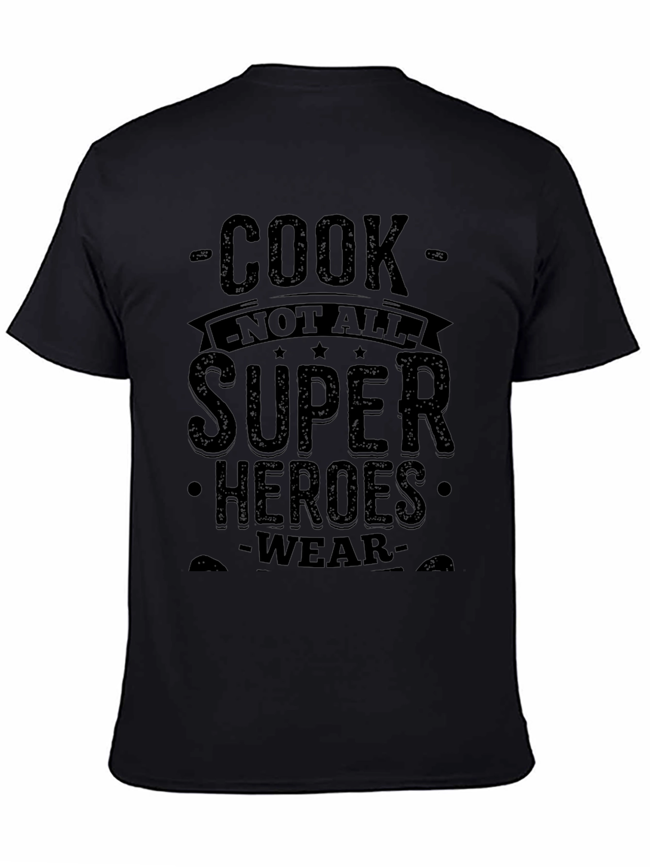 Cook Superheroes T-Shirt - Black Graphic Tee