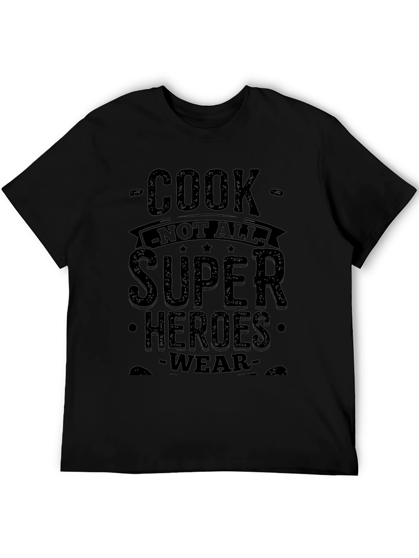 Cook Superheroes T-Shirt - Black Graphic Tee