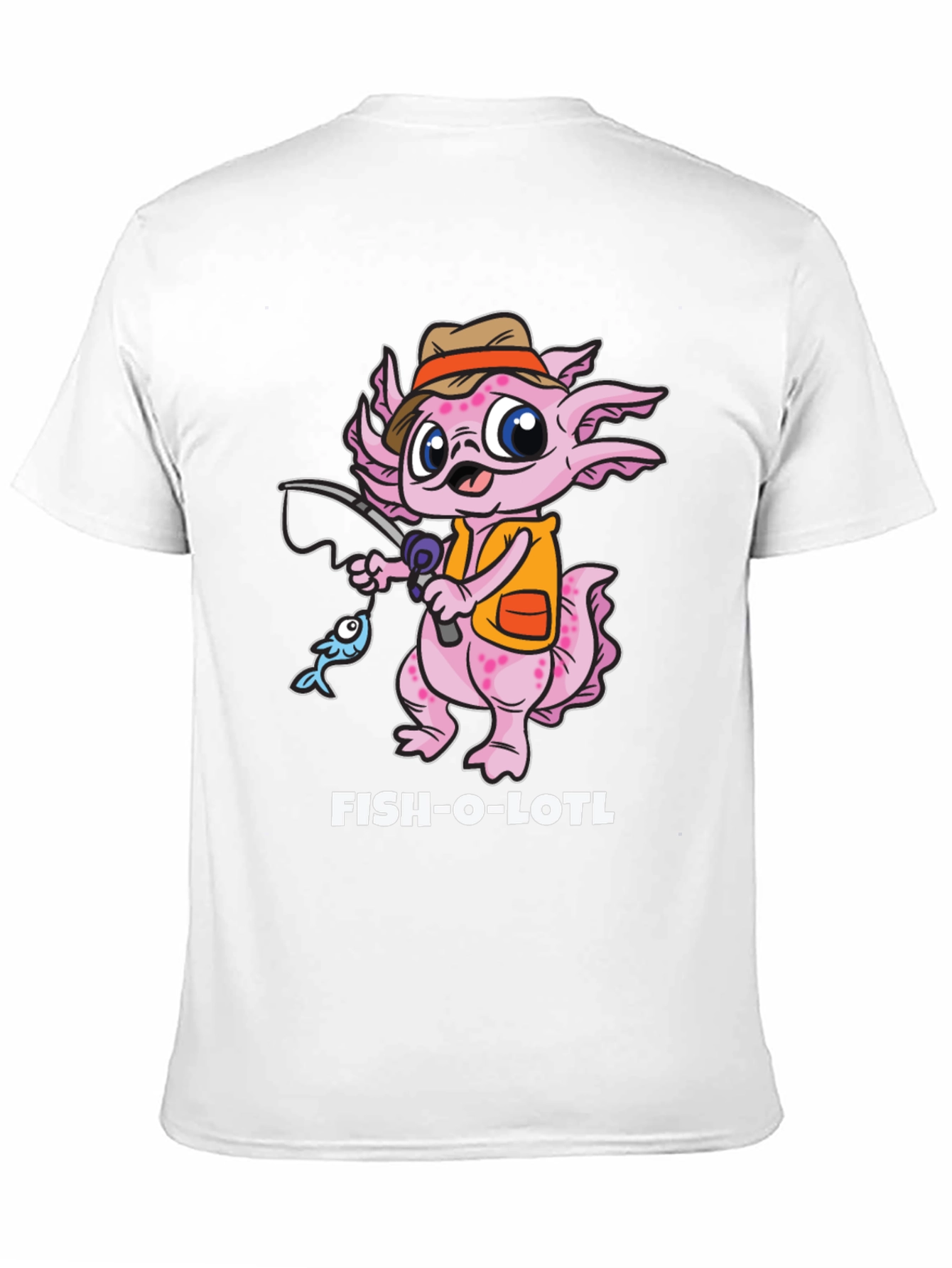 Fish-O-Lotl Graphic T-Shirt - Black