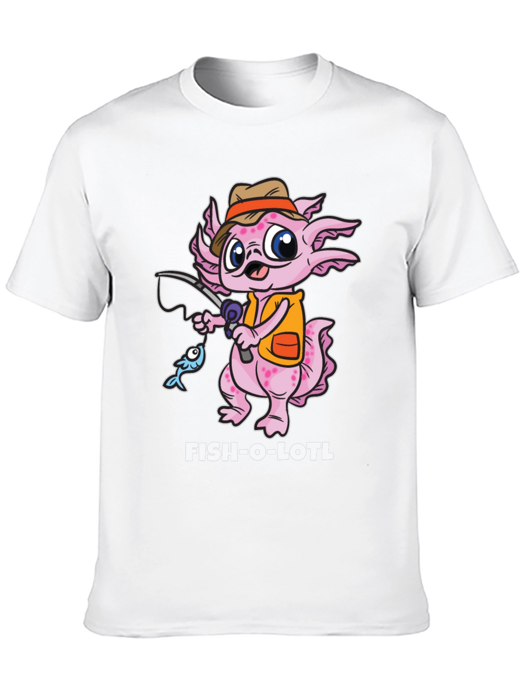 Fish-O-Lotl Graphic T-Shirt - Black