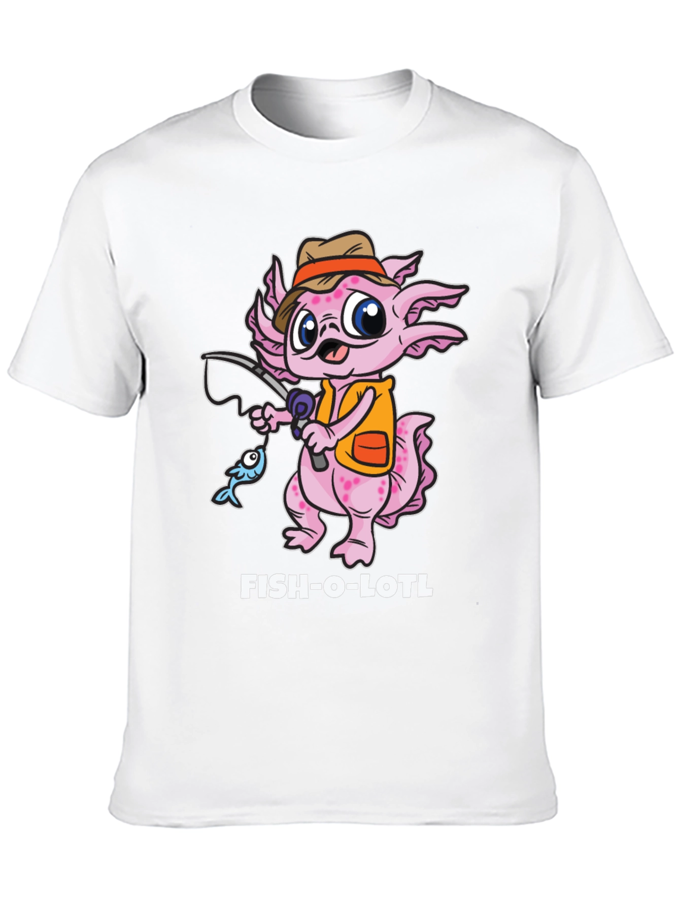 Fish-O-Lotl Graphic T-Shirt - Black