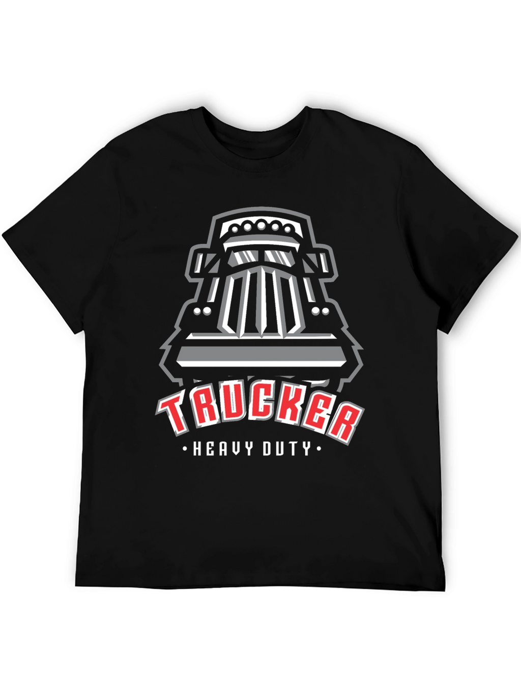 Trucker Heavy Duty Graphic T-Shirt - Black