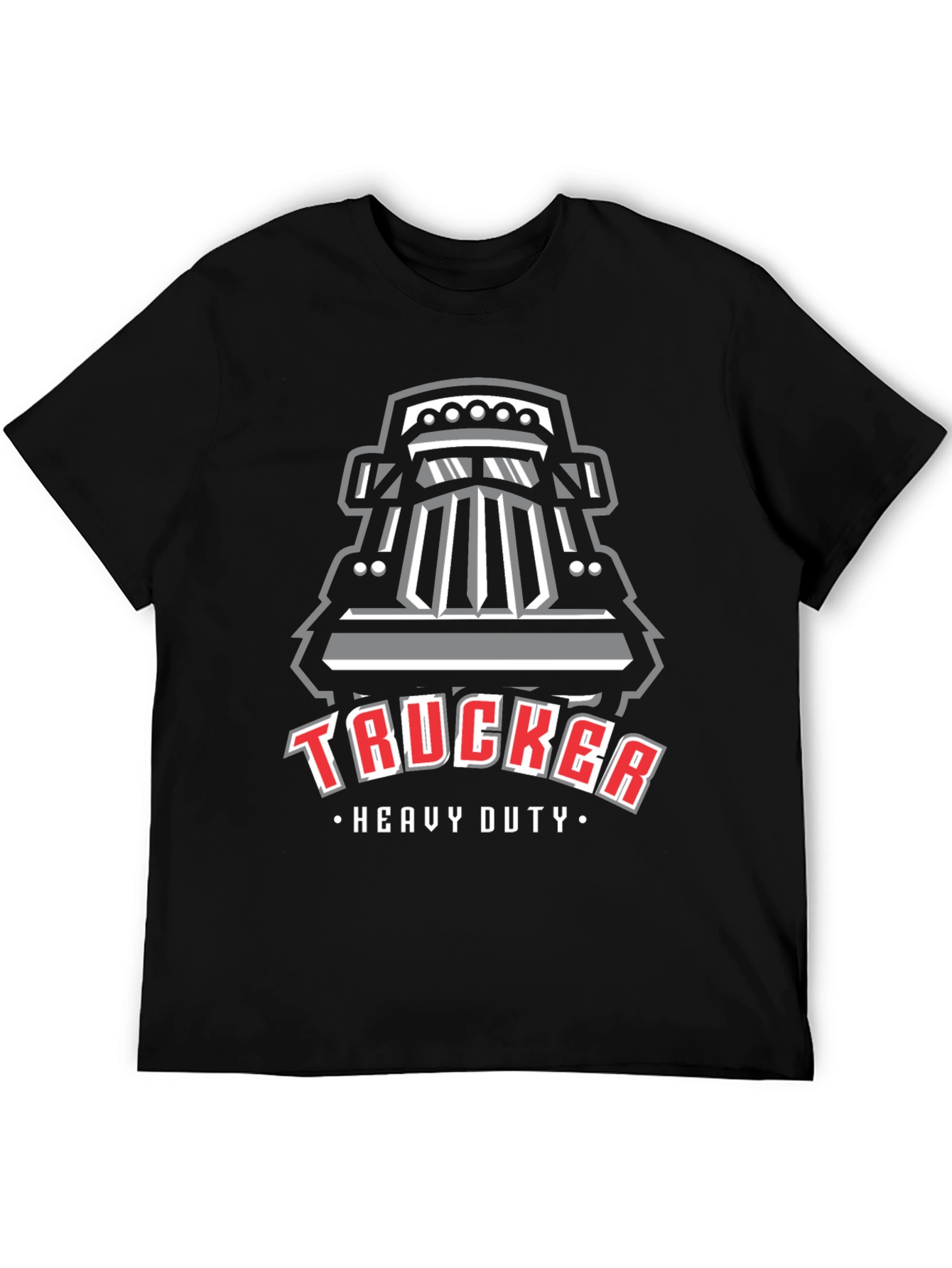 Trucker Heavy Duty Graphic T-Shirt - Black