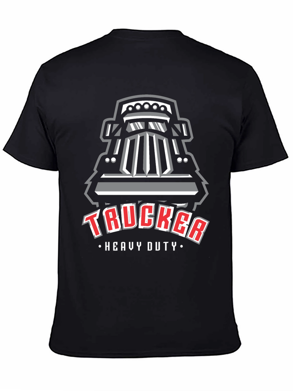 Trucker Heavy Duty Graphic T-Shirt - Black