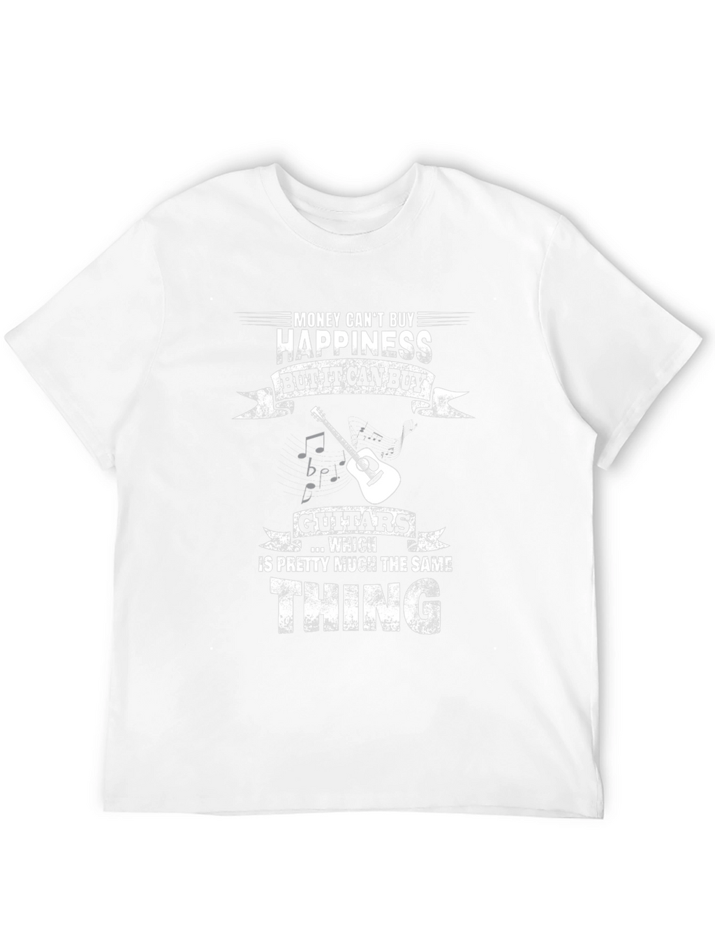 Money Cant Buy Happiness Guitar T-Shirt