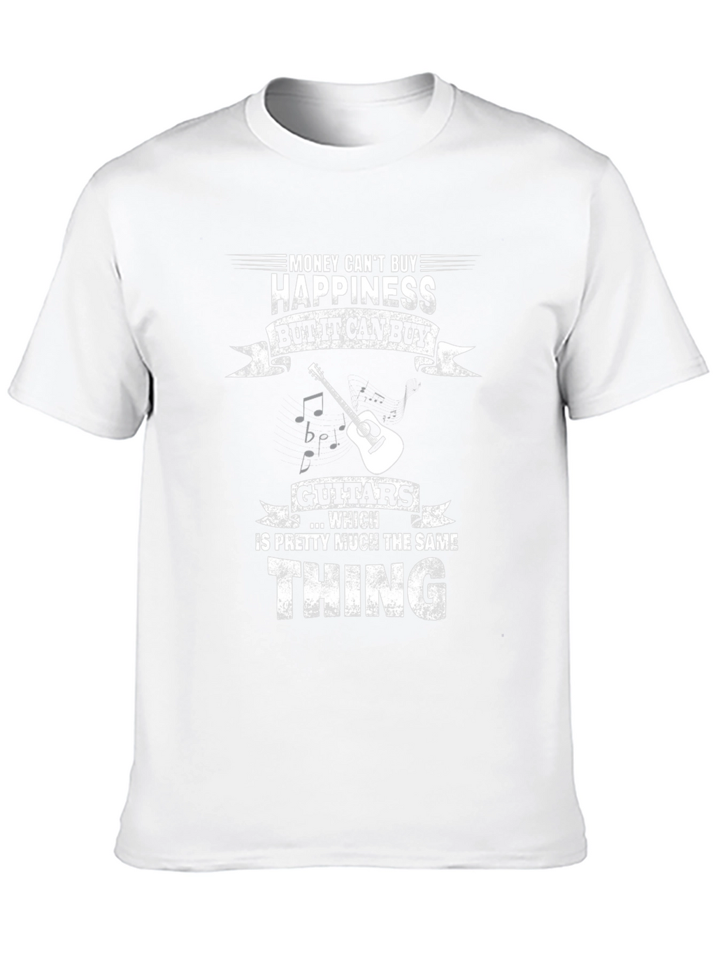 Money Cant Buy Happiness Guitar T-Shirt